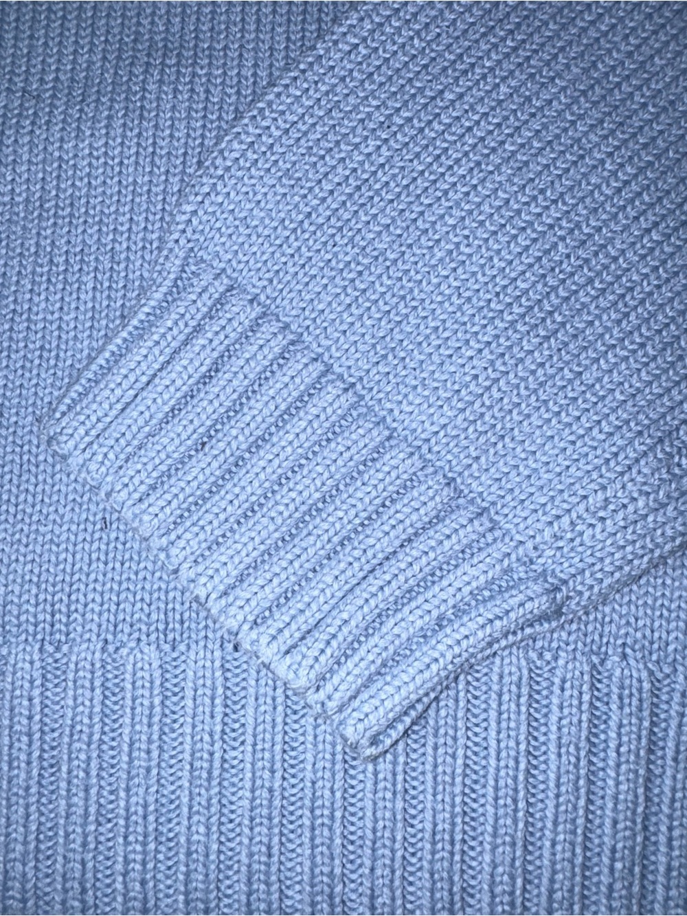 Polo Ralph Lauren Light Blue Iconic American Flag Cotton Knit Sweater Size XL - Picture 6 of 12